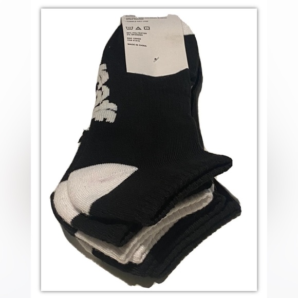 Neff No Show Socks 3 Pair Men’s 6.5-12 Black White w Logo Skate BMX Ride NEW! - Picture 10 of 11